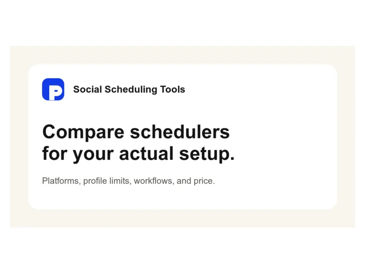 Social Scheduling Tools comparison product